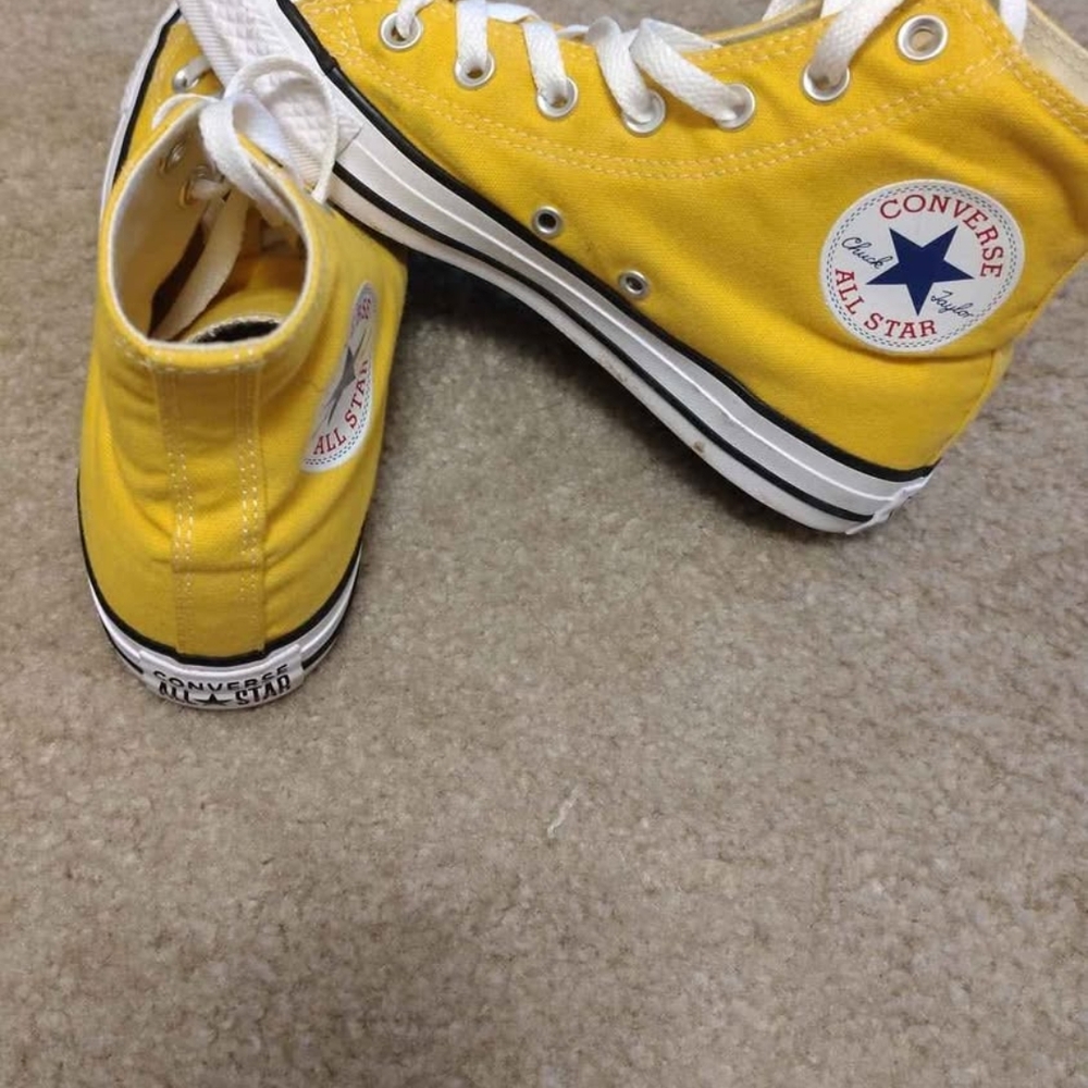 Converse Yellow High-Top Sneakers